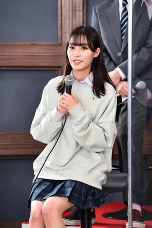 ドラマ『ドラゴン桜』制作発表会見に登場した南沙良