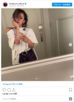 倖田來未、約10年ぶりの暗めヘア公開　※「倖田來未」インスタグラム