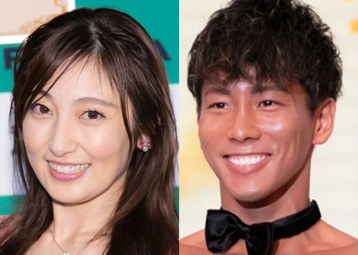 熊田曜子、ボディビルダー・横川尚隆とポージングに「凄い筋肉」「キレてます」と反響