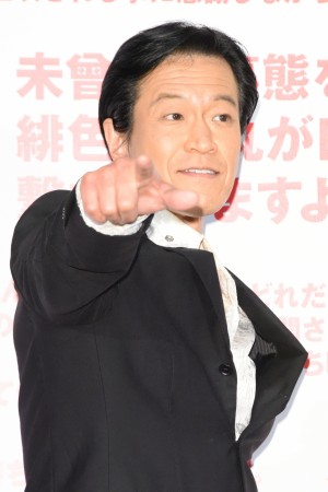 『名探偵コナン 緋色の弾丸』公開記念舞台あいさつに出席した小山力也