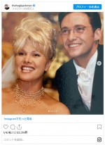 結婚25周年を挙式写真で祝福　※「ヒュー・ジャックマン」インスタグラム