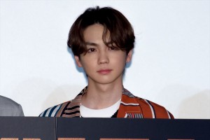 『BATTLE OF TOKYO』記者発表会に出席したTHE RAMPAGEの吉野北人