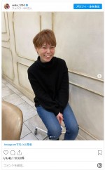 尼神インター・誠子、ド派手な金髪を公開　※「誠子（尼神インター）」インスタグラム