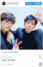 佐藤健＆新田真剣佑、カッコ良すぎな2ショット　※「新田真剣佑」インスタグラム