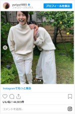 石田ゆり子＆一色紗英、少女のような2ショット　※「石田ゆり子」インスタグラム