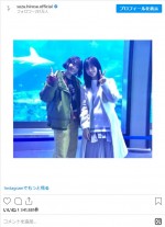 広瀬すず＆橋本環奈の2ショット　※「広瀬すず」インスタグラム