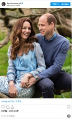 キャサリン妃＆ウィリアム王子、結婚10周年を記念して公開された2ショット　※「Duke and Duchess of Cambridge」インスタグラム