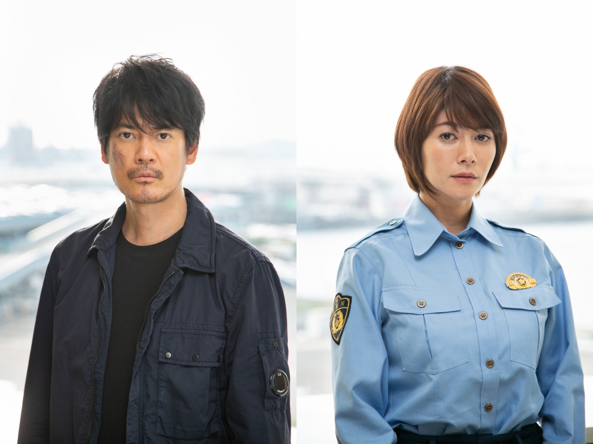 ドラマ『ボイスII 110緊急指令室』に出演する(左から)唐沢寿明、真木よう子