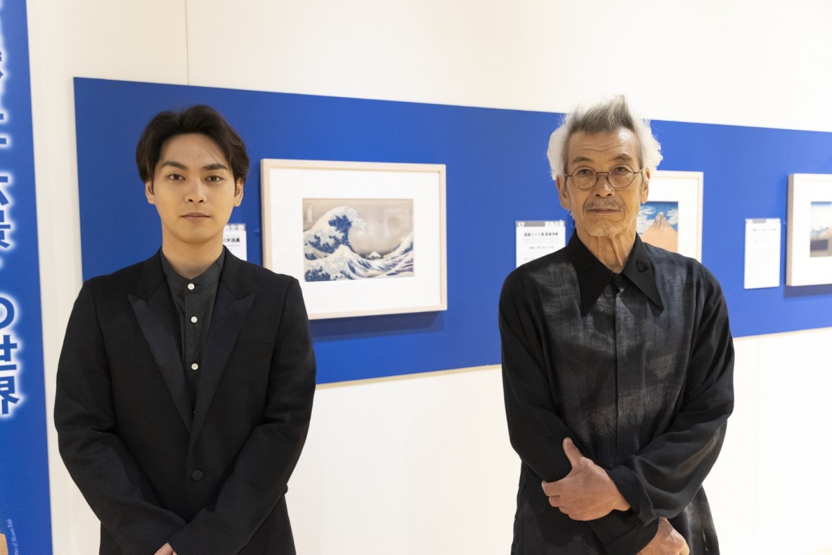 柳楽優弥「誰かハンカチを」　葛飾北斎の偉大さに圧倒されて汗？