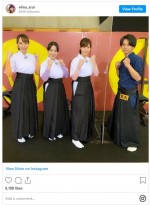 新井恵理那、セントフォース弓道部メンバーと　※「新井恵理那」インスタグラム
