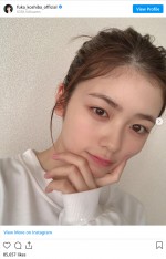 パーマをかける前の小芝風花　※「小芝風花」インスタグラム