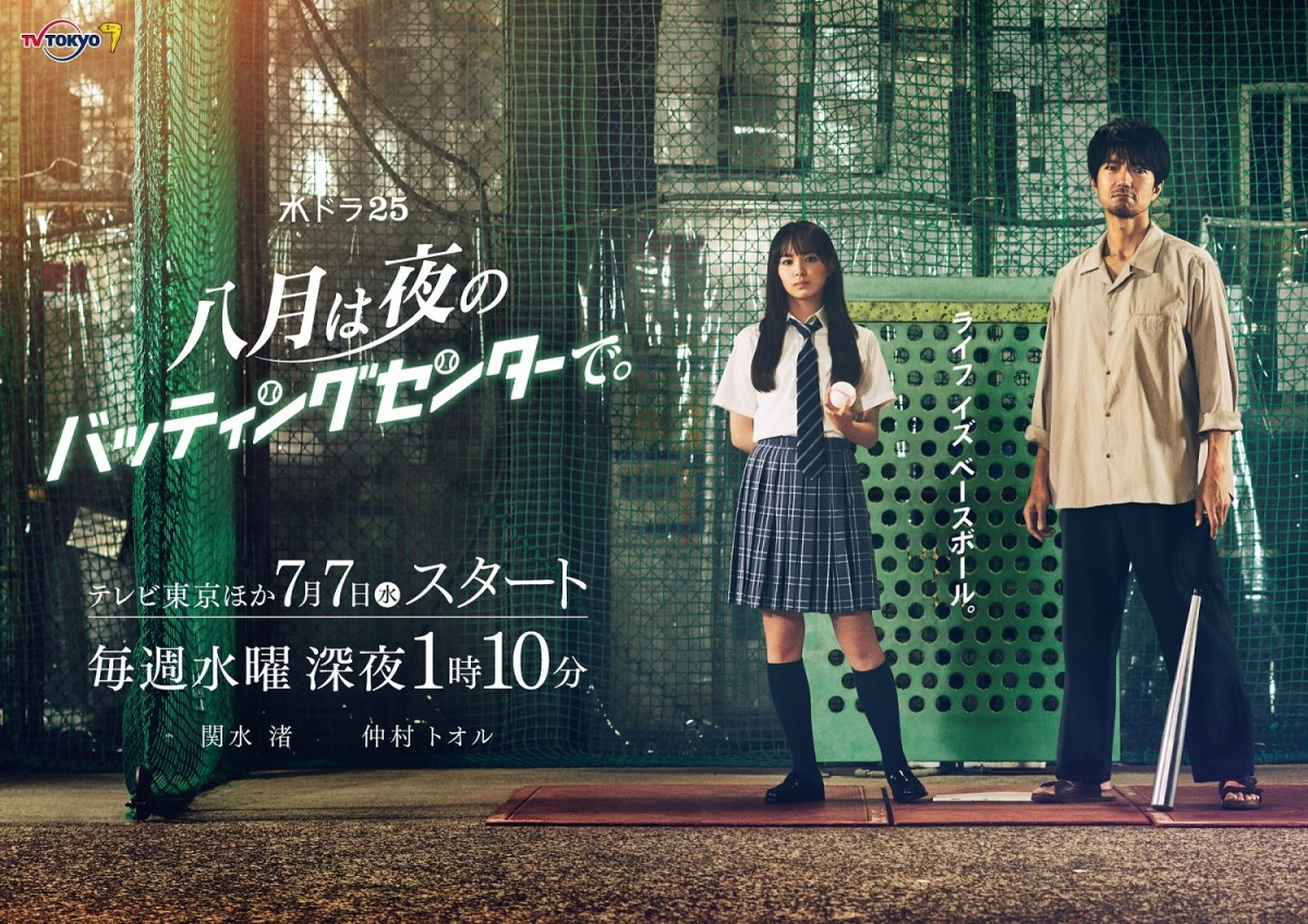 関水渚、ドラマ初主演　仲村トオルとW主演『八月は夜のバッティングセンターで。』7月スタート