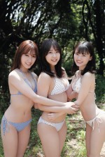 「B.L.T.2021年7月号増刊 B.L.T.×NMB48グラビアSP版」タワーレコード オンライン購入特典ポストカード　加藤夕夏&新澤菜央&原かれん（NMB48）