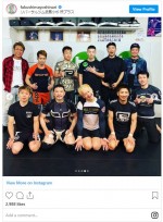 ガリットチュウ福島、日本格闘技界のレジェンド、桜庭和志＆所英男と仲良くトレーニング　※「福島善成（ガリットチュウ）」インスタグラム