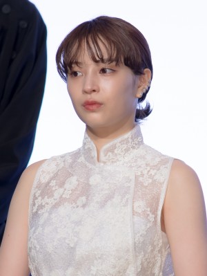 映画『いのちの停車場』公開記念舞台あいさつに登場した広瀬すず