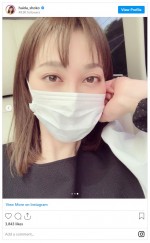 ロングヘアをバッサリカット　※「はいだしょうこ」インスタグラム