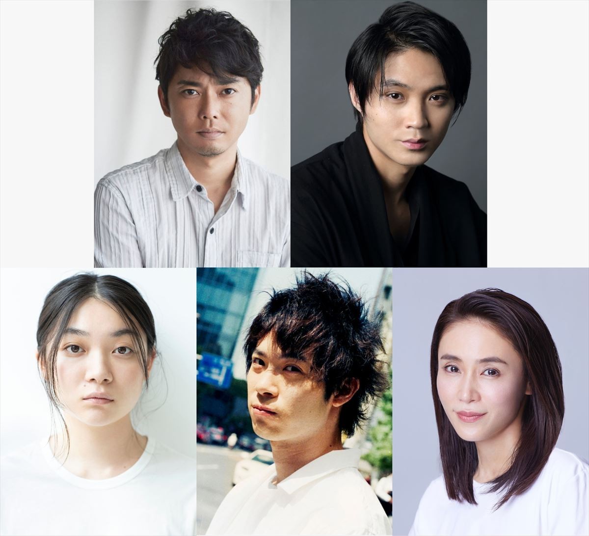 映画『彼女が好きなものは』に出演する(上段左から)今井翼、磯村勇斗、(下段左から)三浦透子、渡辺大知、山口紗弥加