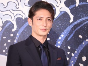 映画『HOKUSAI』公開直前ヒット祈願報告会イベントに登場した玉木宏