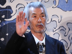 映画『HOKUSAI』公開直前ヒット祈願報告会イベントに登場した田中泯