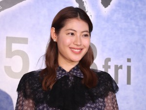 映画『HOKUSAI』公開直前ヒット祈願報告会イベントに登場した瀧本美織