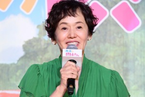 劇場アニメ映画『漁港の肉子ちゃん』完成報告会に登場した大竹しのぶ