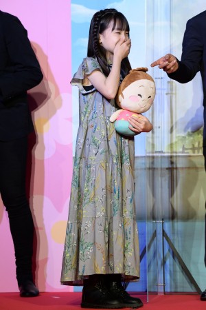 劇場アニメ映画『漁港の肉子ちゃん』完成報告会に登場した稲垣来泉