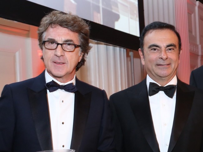 (左から)フランソワ・クリュゼ、カルロス・ゴーン(写真は、2013年のイベントにて)