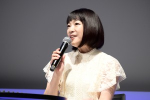GE ヘルスケア・ジャパン「ポケットエコーVscan Air 新製品記者発表会」に登場した堀ちえみ