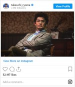 竹内涼真、実父に似ているという舞台ショット　※「竹内涼真」インスタグラム