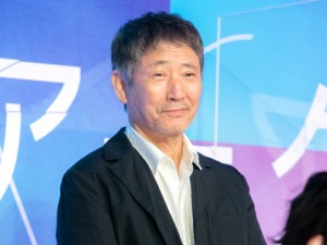 映画『Arc アーク』完成報告会に登場した小林薫