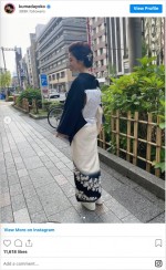 熊田曜子、着物姿で「銀座で働くことにしました」　※「熊田曜子」インスタグラム