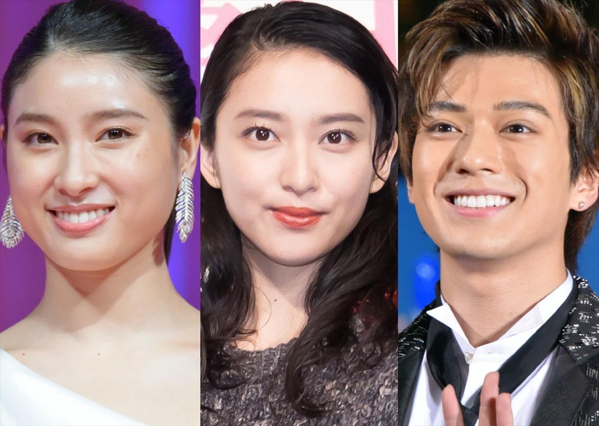 (左から)土屋太鳳、武井咲、新田真剣佑