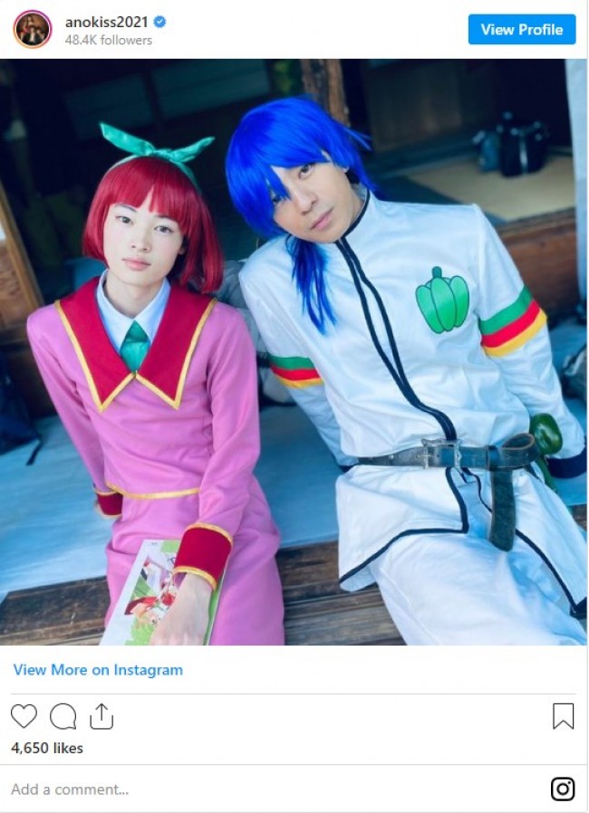 窪塚愛流、三浦翔平、実写版『SEIKAの空』オフショット ※ドラマ『あのときキスしておけば』インスタグラム
