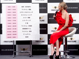 サプリメント「KILLER BURNER」発売記念イベントに登場した倖田來未