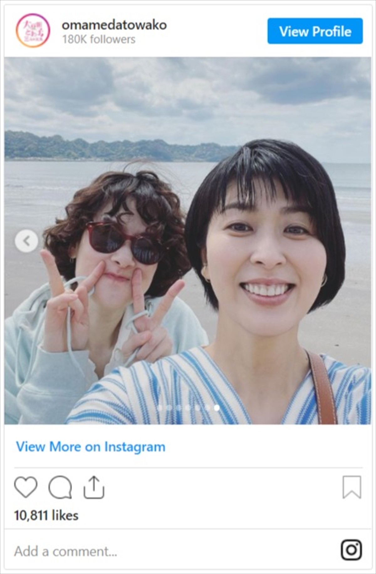 松たか子＆市川実日子、仲良しすぎる！　“とわ子＆かごめ”海辺の思い出ショットに反響