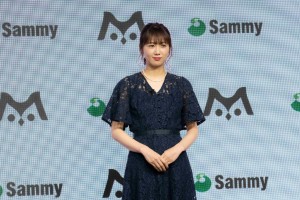 サミー 新規事業「m」に関する発表会に登場した永島聖羅