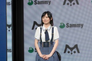 サミー 新規事業「m」に関する発表会に登場した中島由貴