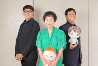 （左から）劇場アニメ映画『漁港の肉子ちゃん』より渡辺歩監督、大竹しのぶ、明石家さんま