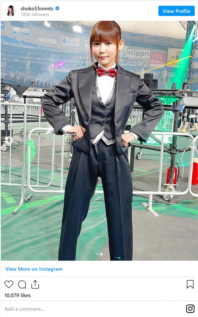 女性初rizinリングアナ しょこたん 中川翔子 タキシード姿に かっこよかった 賞賛の声 21年6月14日 写真 エンタメ ニュース クランクイン
