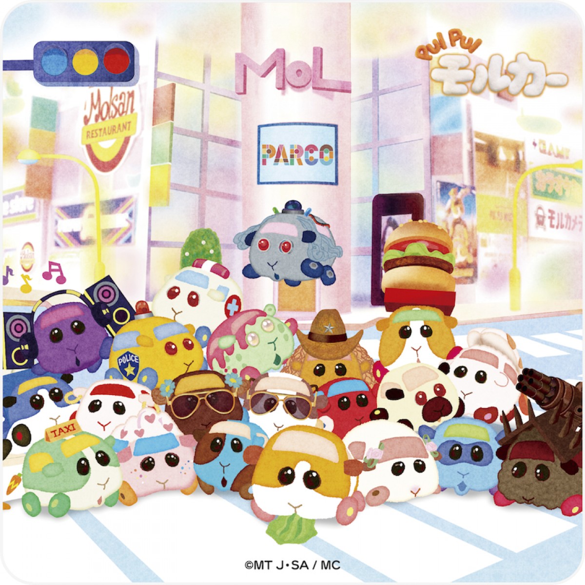 『PUI PUI モルカー』初の展覧会開催　パペット展示＆実寸大モルカーで記念撮影も