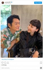 見つめ合う2人　※ドラマ『あのときキスしておけば』公式インスタグラム