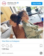 北川景子＆白洲迅、仲睦まじい“頭コツン”2ショット　※『リコカツ』公式インスタグラム