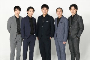 TEAM NACS（左から）戸次重幸、安田顕、森崎博之、音尾琢真、大泉洋