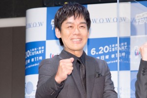 ドラマ『がんばれ！TEAM NACS』完成報告会見に出席した森崎博之