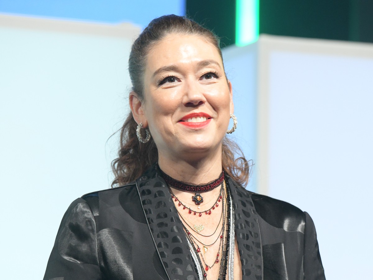 池田エライザ、シックなミニ丈衣装で会場魅了　スマホ撮影映画に意欲「私も挑戦してみたい」
