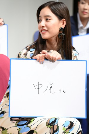 ドラマ『ボクの殺意が恋をした』制作発表記者会見に登場した新木優子