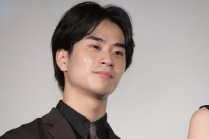 映画『キネマの神様』完成披露舞台あいさつに登場した前田旺志郎