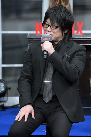 Netflixオリジナルアニメシリーズ『バイオハザード：インフィニット ダークネス』プレミアイベントに登場した森川智之