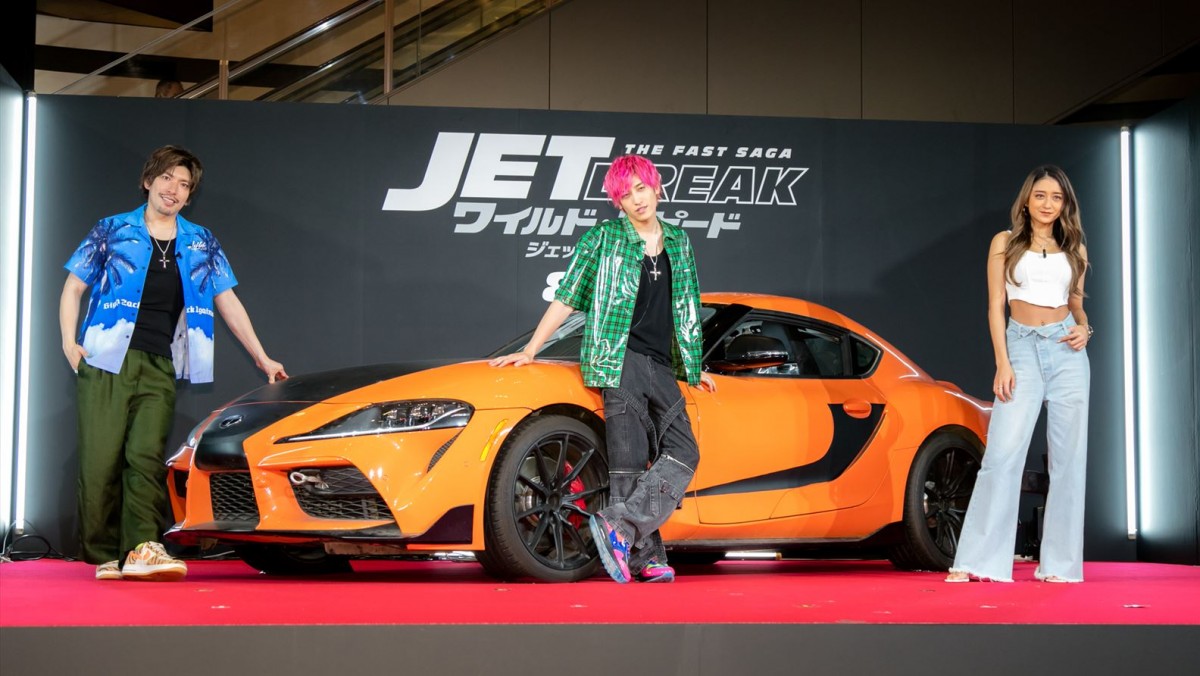 みちょぱ、“ワイルド・スピード感”を意識したファッションで登場　吹き替えでの後悔も