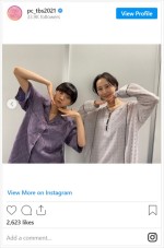 二階堂ふみ＆松井玲奈、仲良し2ショット　※『プロミス・シンデレラ』公式インスタグラム